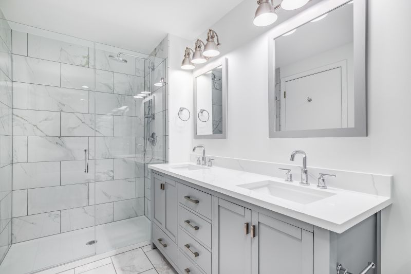Wide Bathroom Showcase