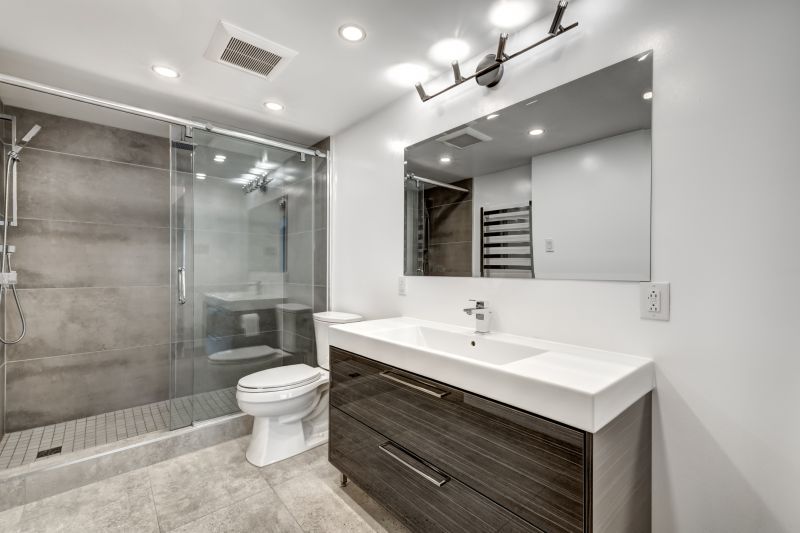 Contemporary vanity area