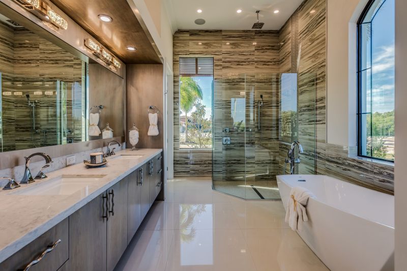 Luxurious bathroom tiles